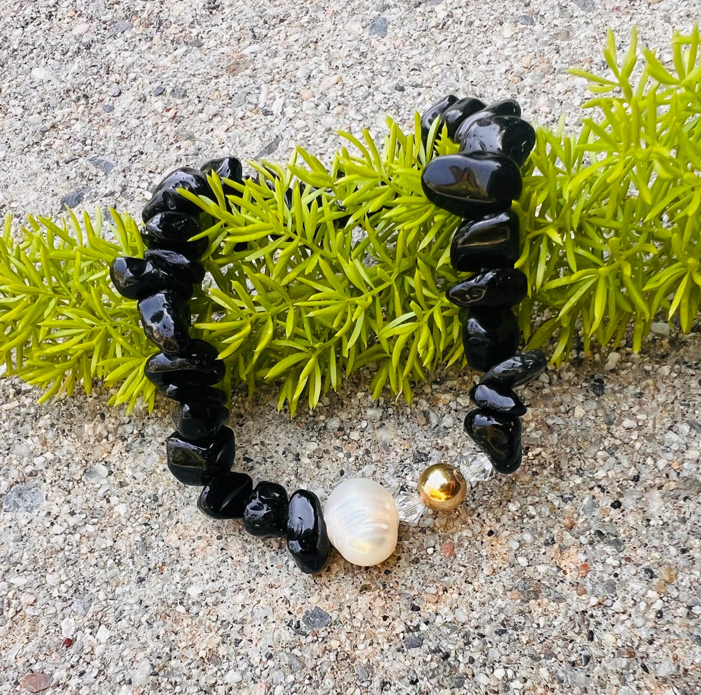 Chips & Pearls Bracelet