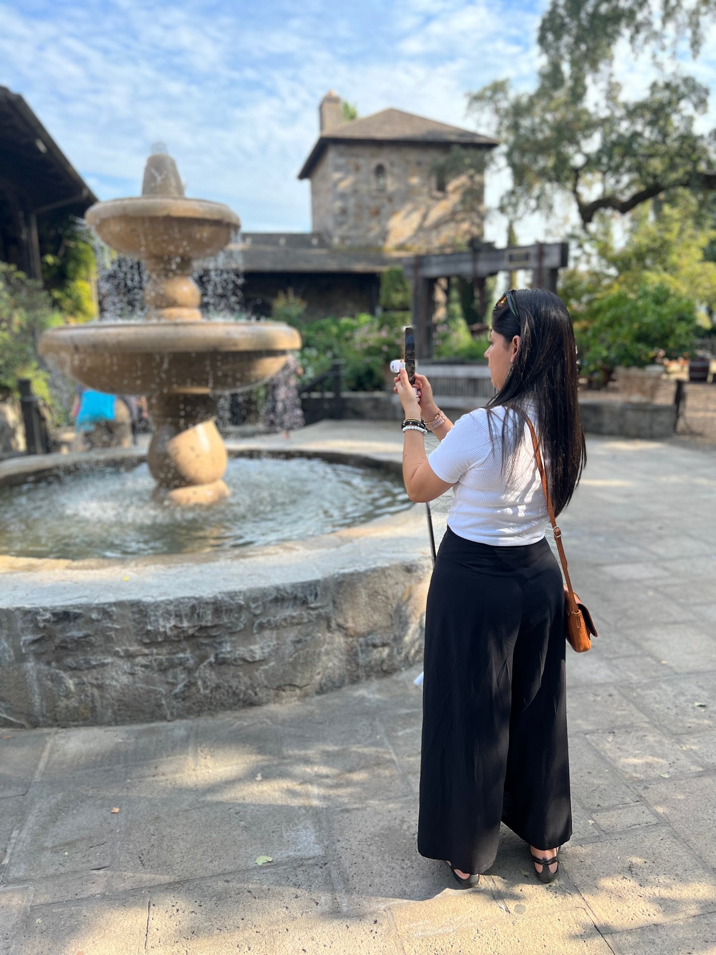 Linen wrap pants