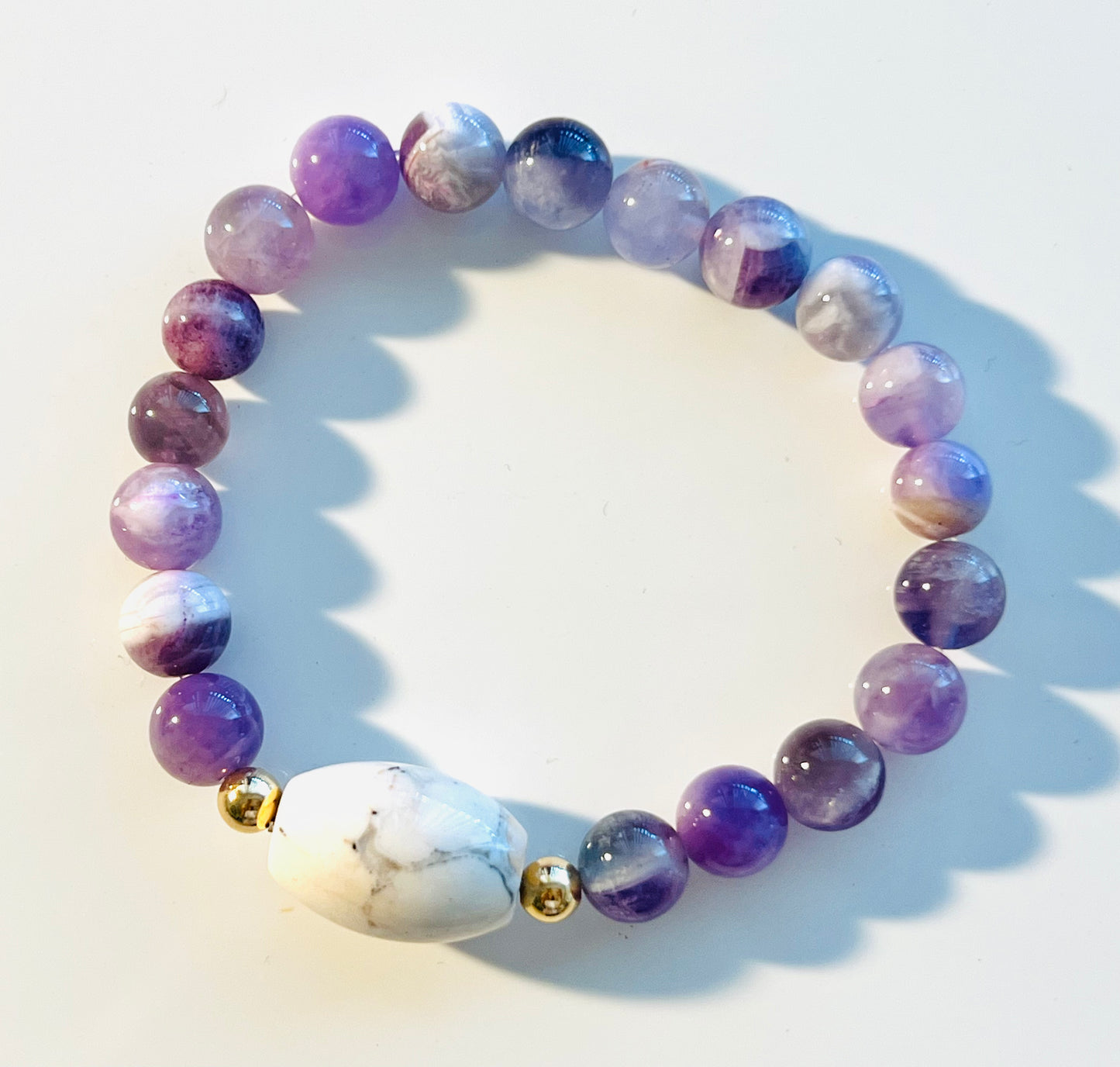 Rice & Lavender Bracelet