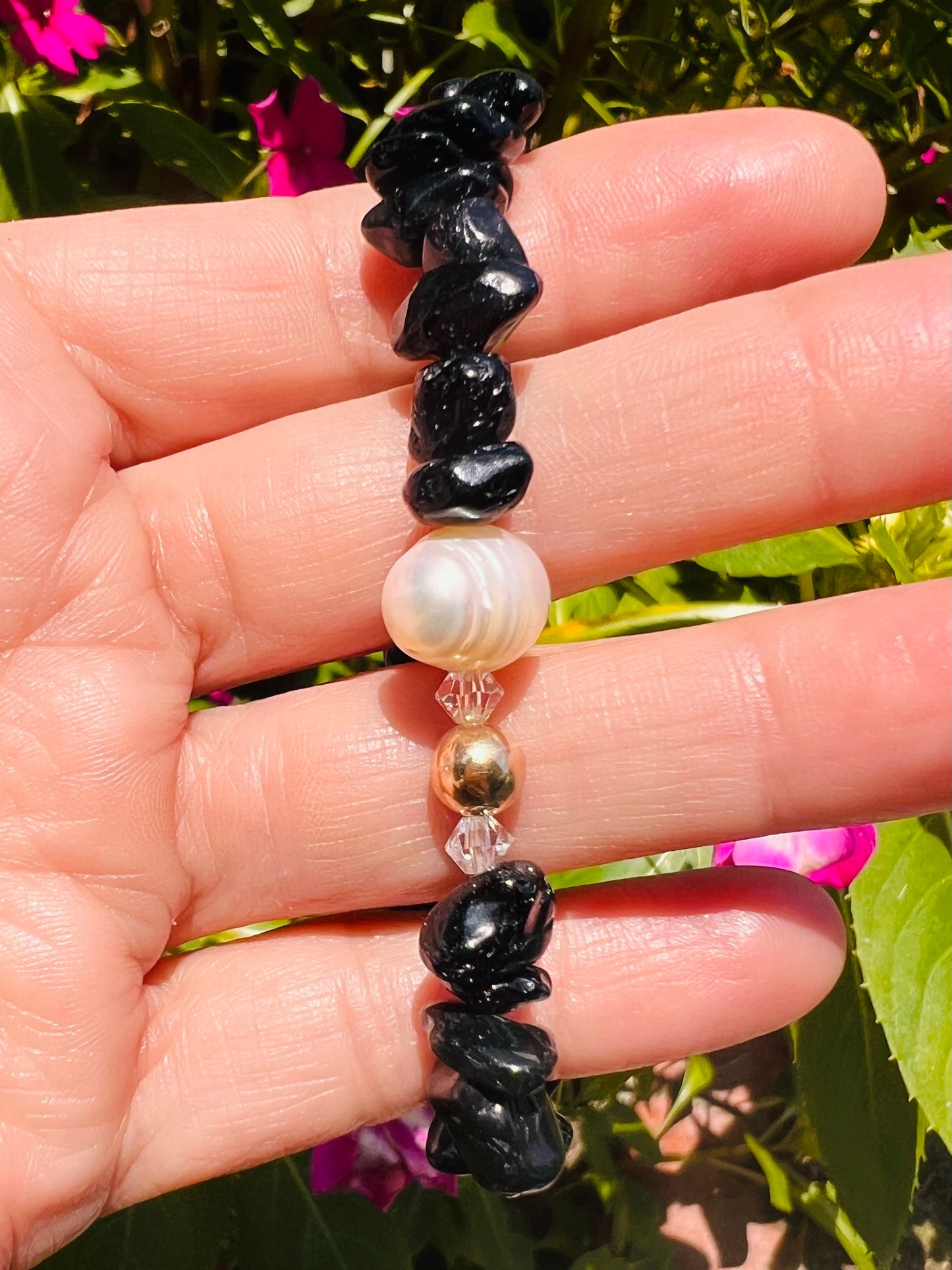 Chips & Pearls Bracelet