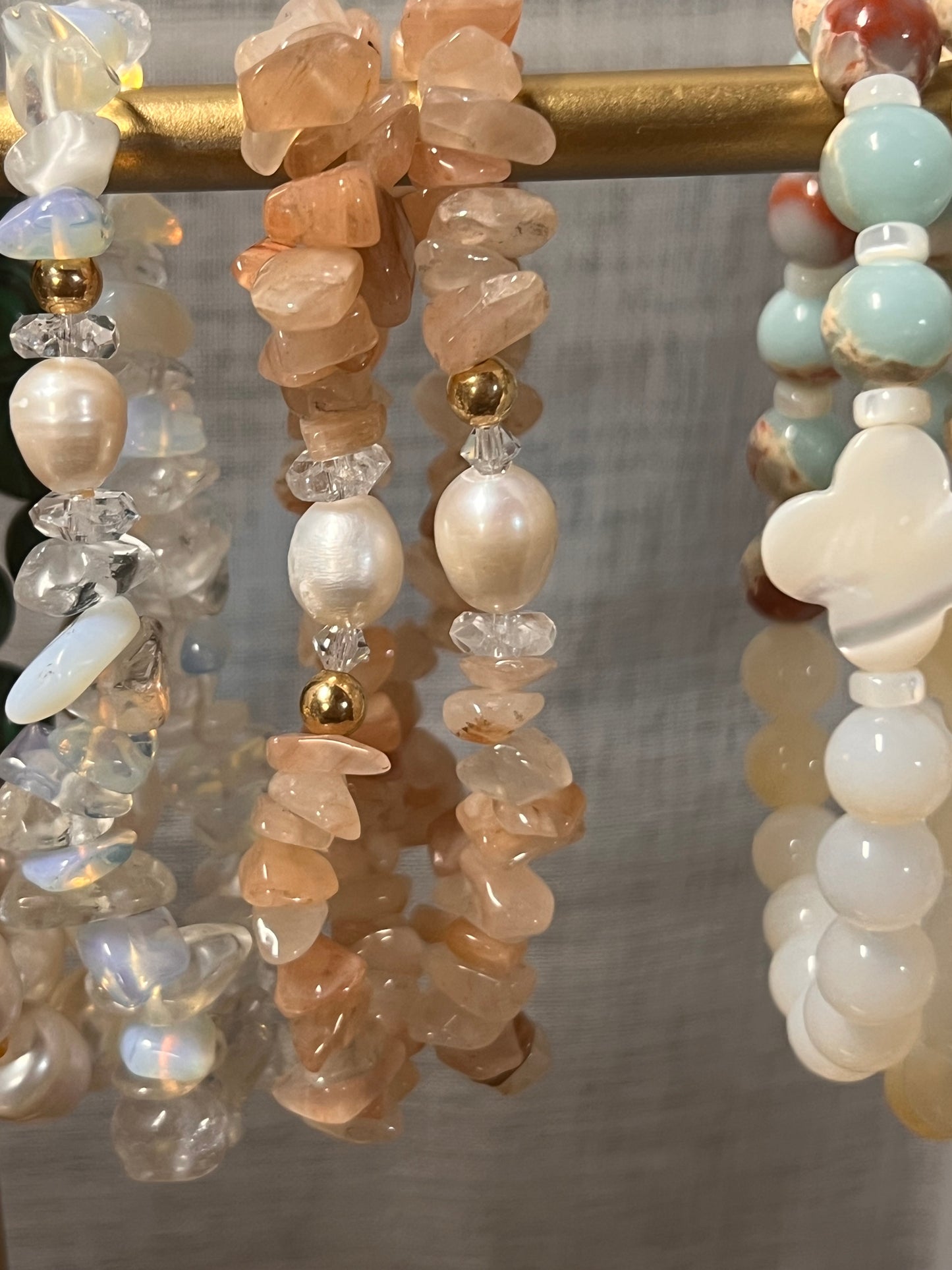 Chips & Pearls Bracelet