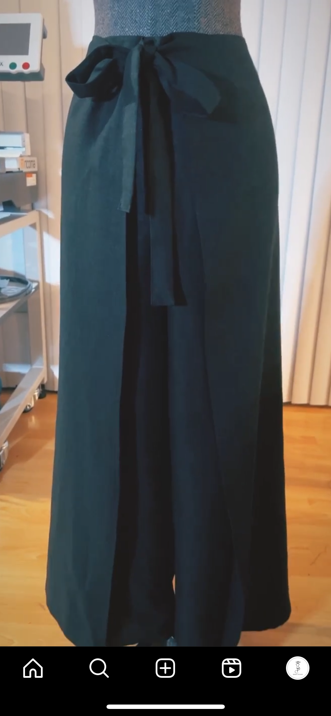 Linen wrap pants