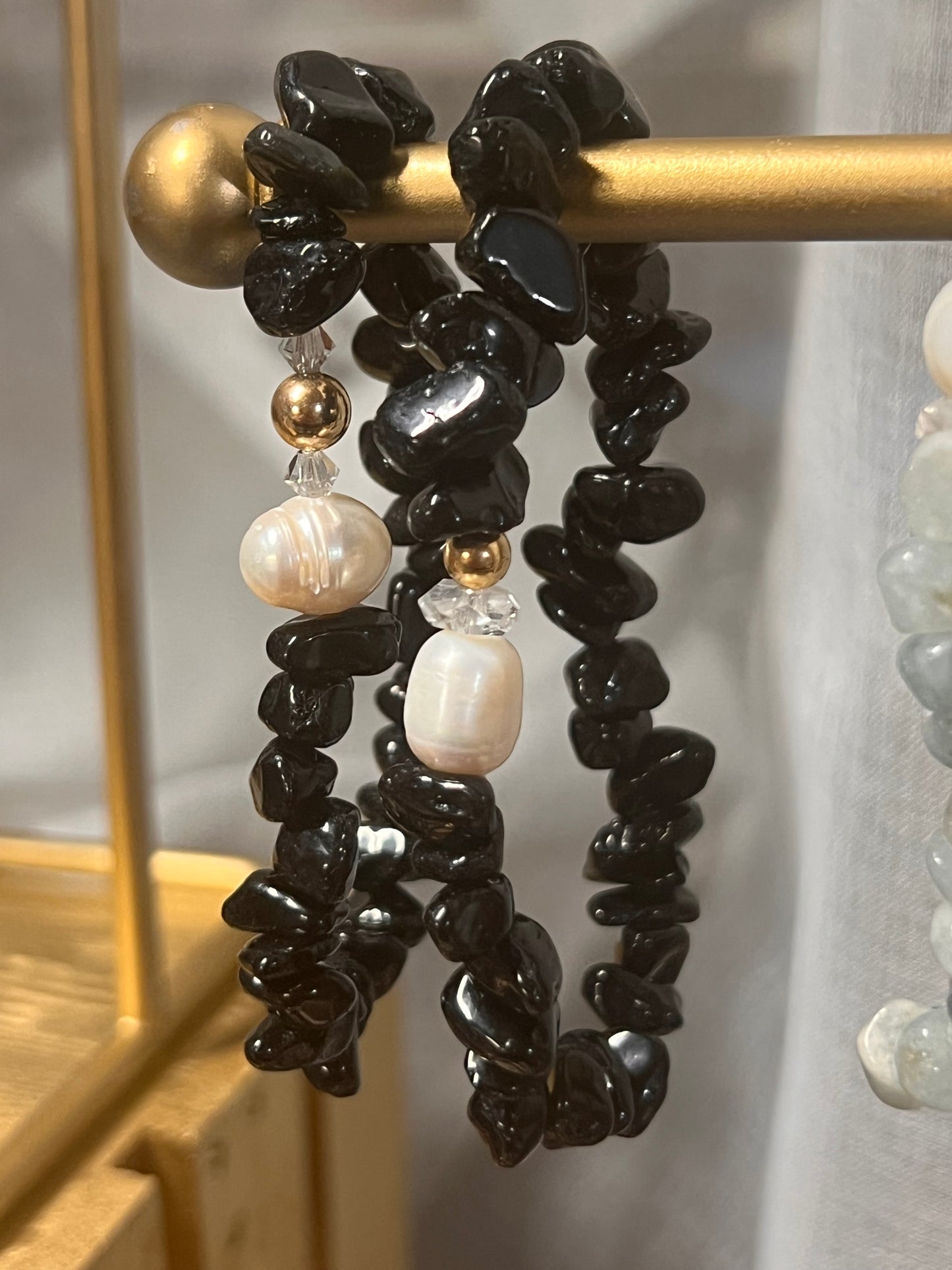 Chips & Pearls Bracelet