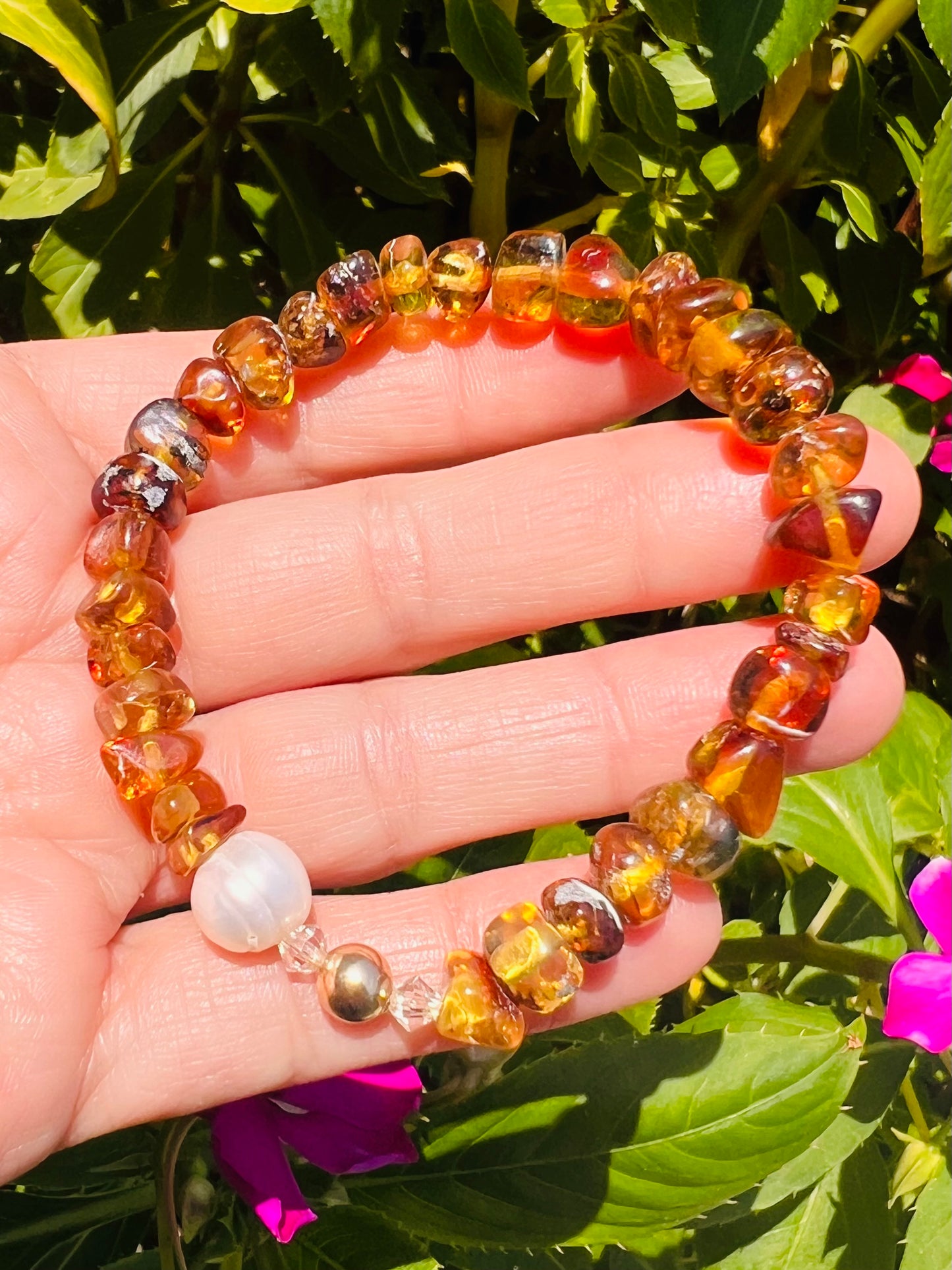 Chips & Pearls Bracelet